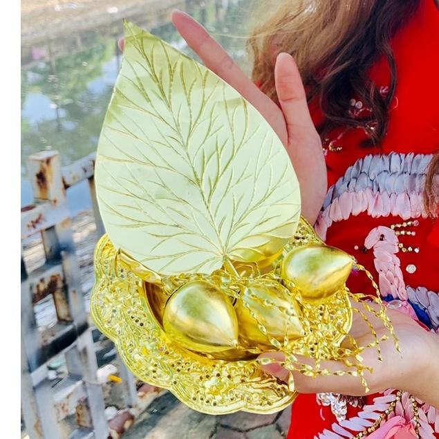Đồ thờ cúng-Trầu cau mạ vàng cao cấp