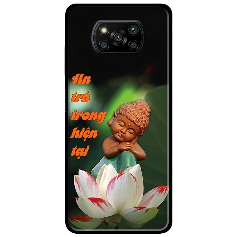 Ốp lưng dành cho Xiaomi Poco X3 mẫu An Trú Sen Trắng