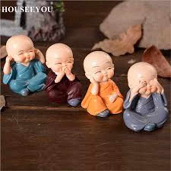 Bộ Tượng Tứ Không SUNHA - Tượng Phong Thủy 4 Tư Thế,Combo Bộ Tượng Tứ Không 4 Tượng SGT9139