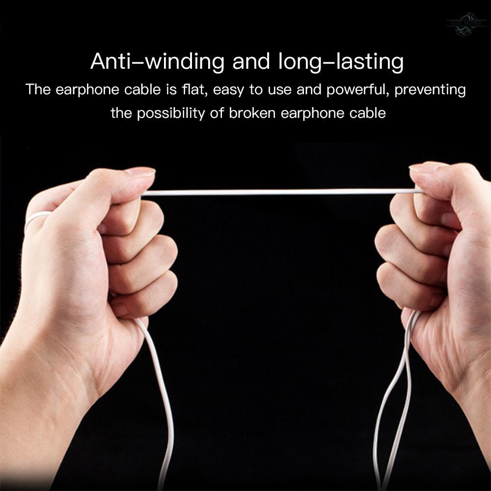 3.5mm Wired Headphones Headset In-Ear Earbuds Soft Silicone Music Earphones for PC Laptop Tablet Smartphone Hands-free with Microphone In-line Control