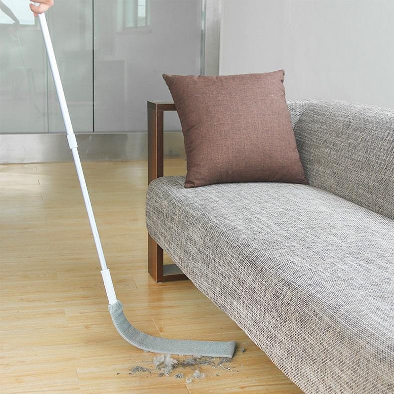 Chổi quét gầm giường, khe tường, gầm tủ đầu mềm kiêm cây lau trần nhà, nóc tủ đa năng 2 trong 1