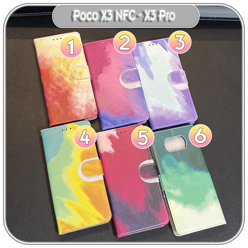 Bao da cho Xiaomi Poco X3 NFC - X3 Pro , 2 màu Gradient, khóa nam châm