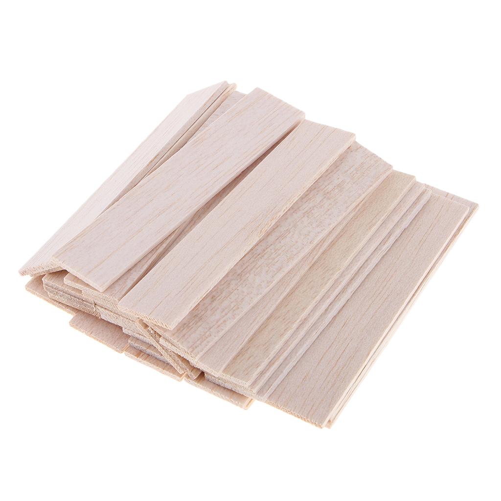 80pcs Natural Wood Slices Unfinished Wooden Sticks Kids Craft DIY Ornament