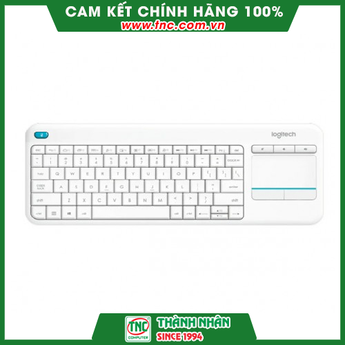 Bàn phím không dây Logitech K400 Plus màu trắng - Hàng chính hãng