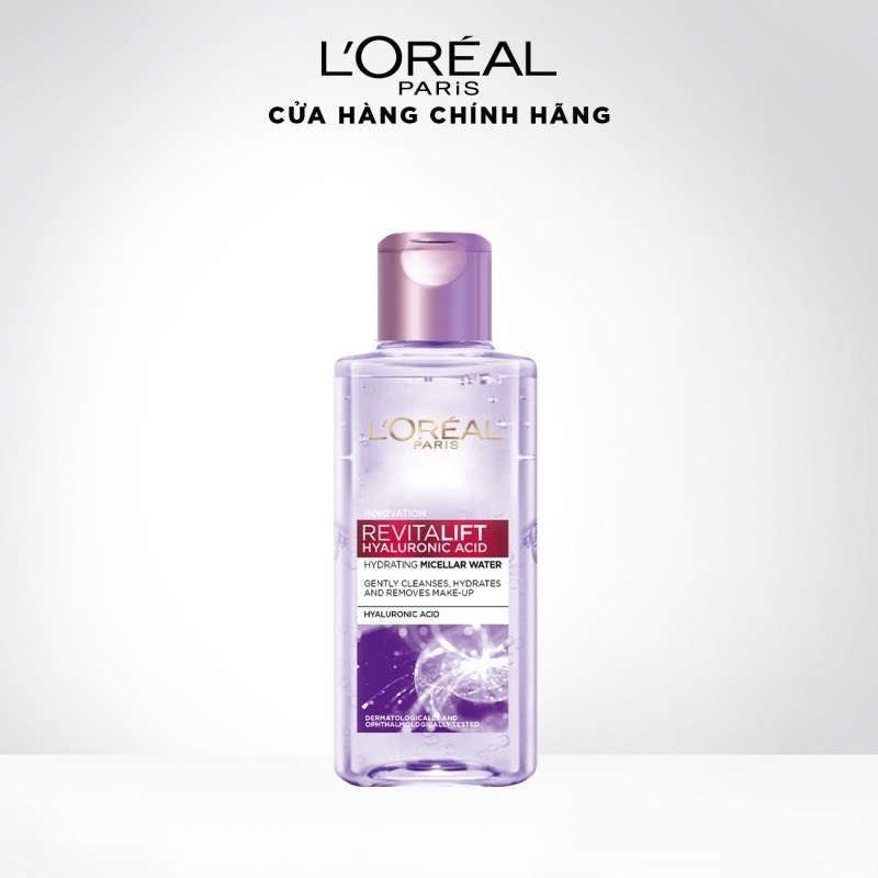 [L'OREAL PARIS] Nước Tẩy Trang Cấp Ẩm & Chống Lão Hoá Chuyên Sâu Revitalift Hyaluronic Acid Hydrating Micellar 400 ml