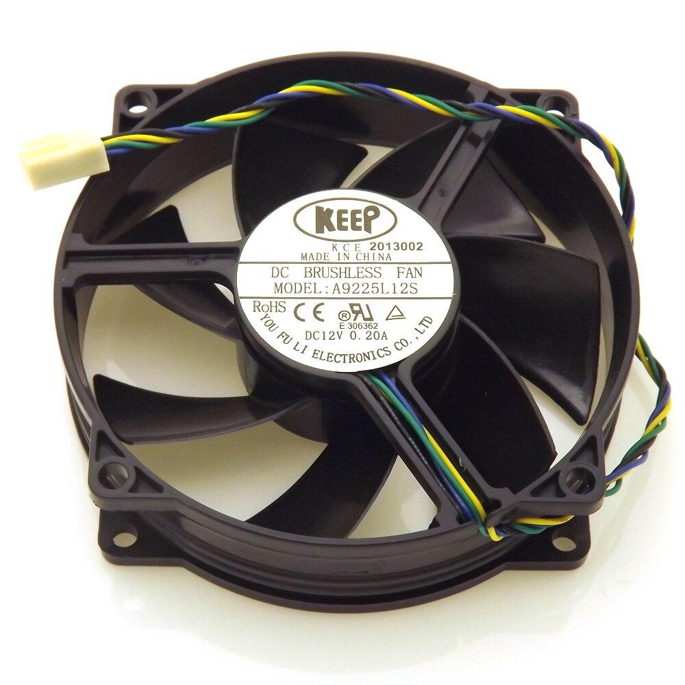 A9225L12S 94mm 9025 PWM CPU Round Fan 12V 0.20A 4Pin Computer CPU Cooling Cooling Fan