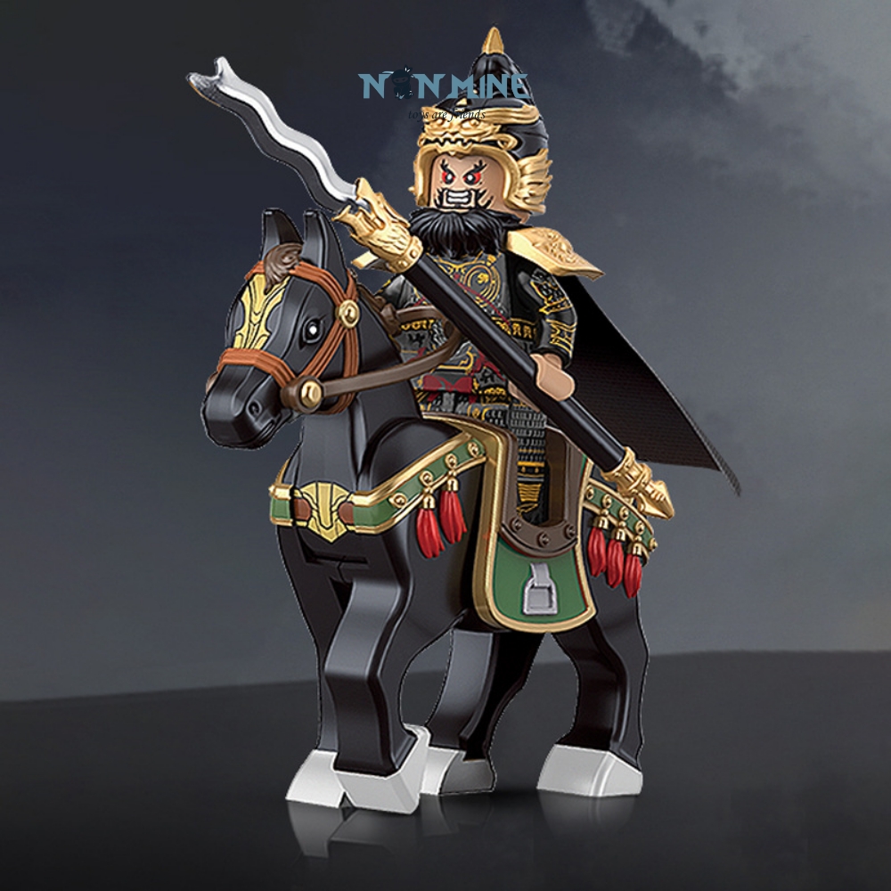 Minifigures Đồ Chơi Lắp Ráp Trương Phi Kèm Ngựa Mô Hình Tướng Tam Quốc Three Kingdoms DK20801