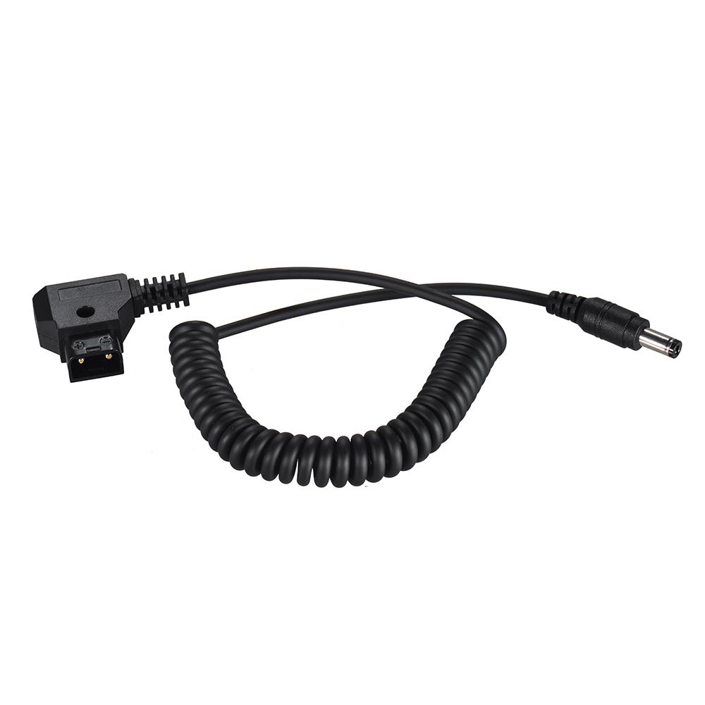 Cáp chuyển đổi D-Tap 2Pin Male to DC 5.5*2.5mm cuộn cho V-Mount Anton Pin Máy ảnh DSLR Rig Nguồn điện