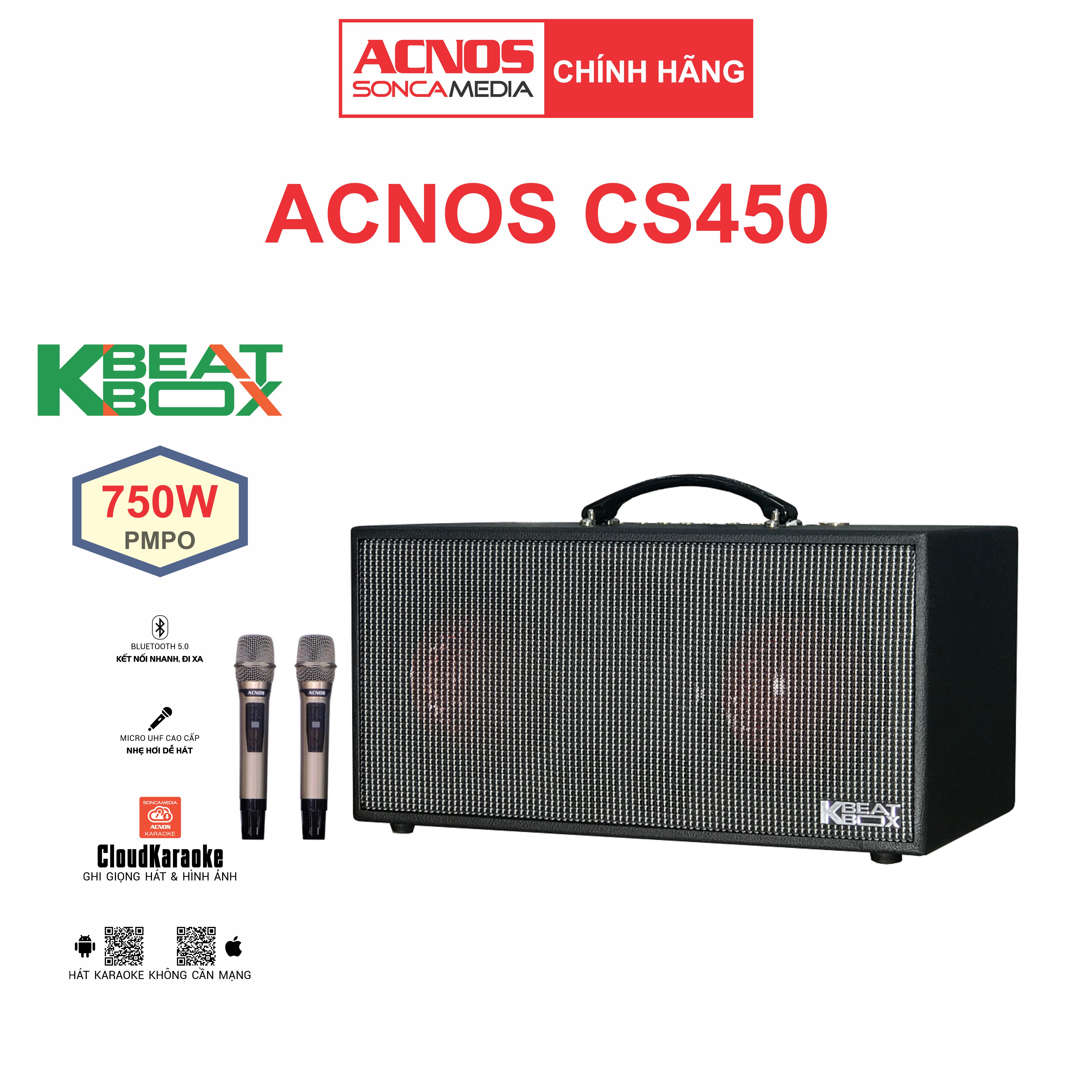 Dàn âm thanh di động xách tay ACNOS CS450