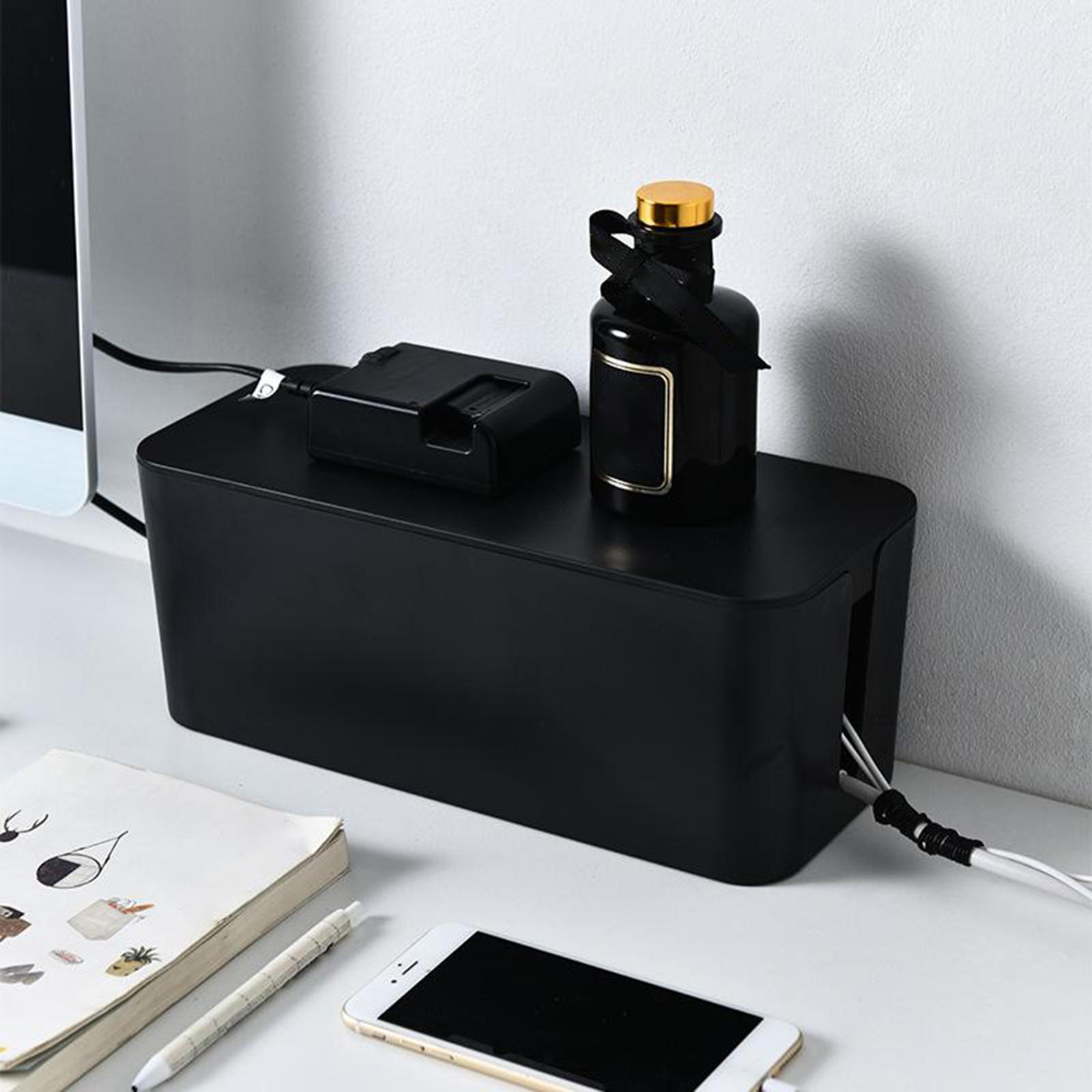 Multi-purpose Cable Tidy Case Management Cord Organizer Wires Keeper Black L