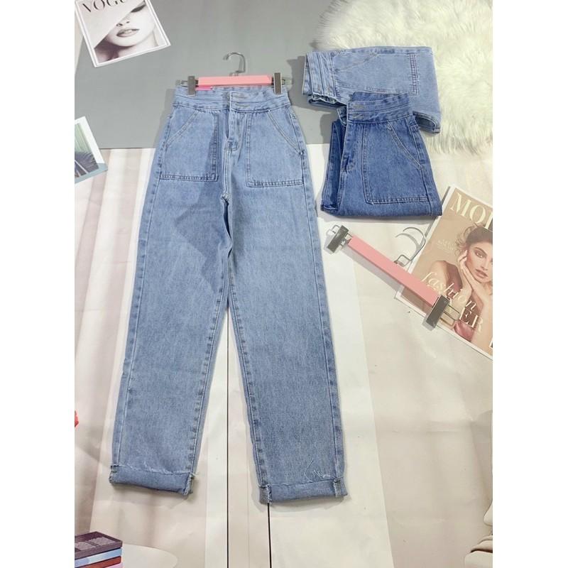 quần baggy 2 nút cao cấp cạp cao siêu đẹp baggy 2 nút