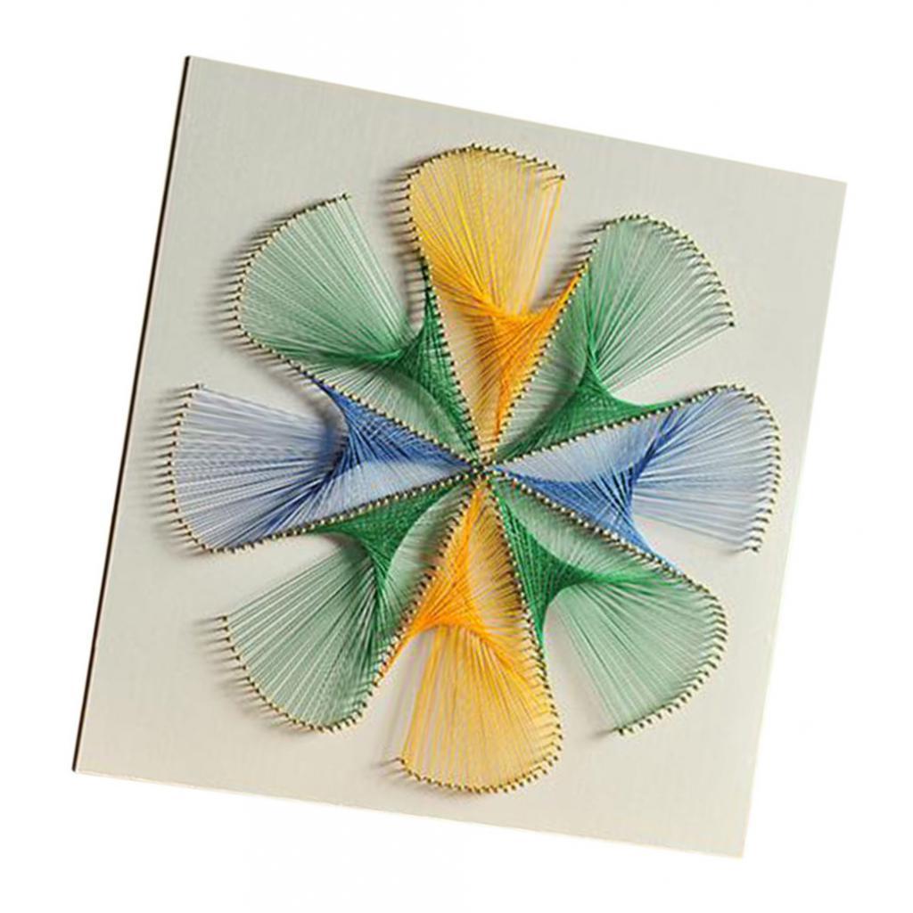 Creative String Craft Pin String Art Kit for Childern DIY - Flower Design