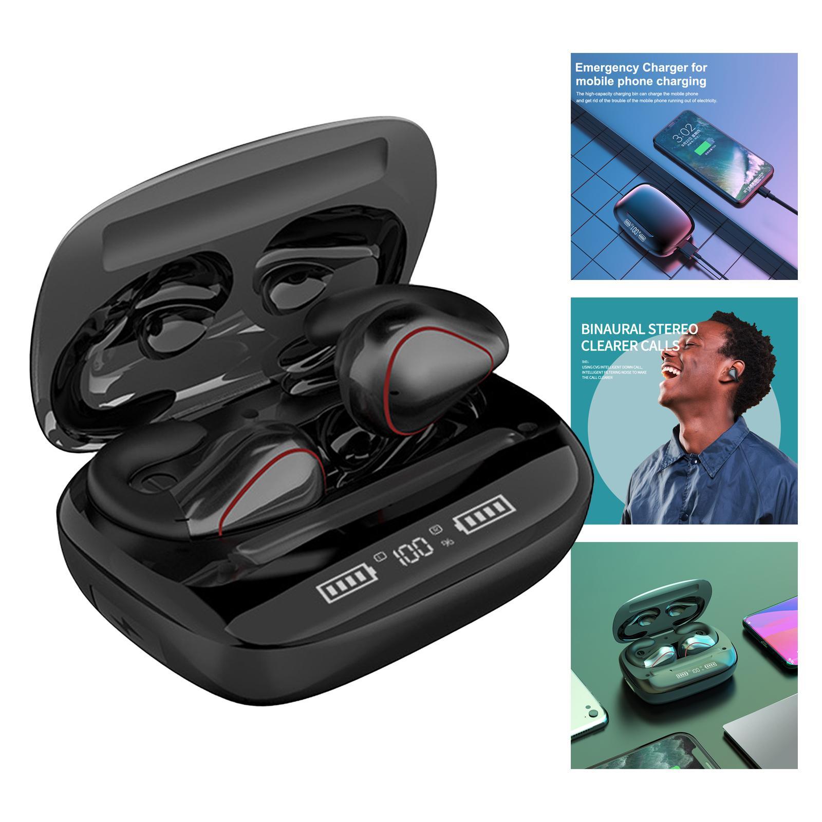 Bluetooth Headset True Wireless Multi-Platform Earpiece for Computer All Smart Phones