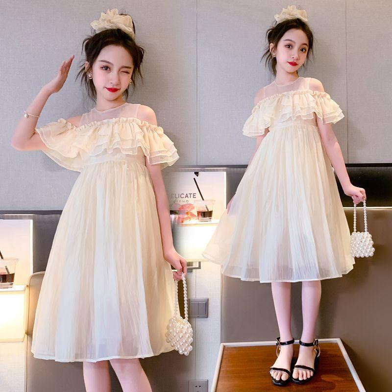 DONGSHOP HOT Cô gái váy tây mùa hè 2023 mùa hè trẻ em siêu tiên váy công chúa cô gái lớn bé váy mùa hè