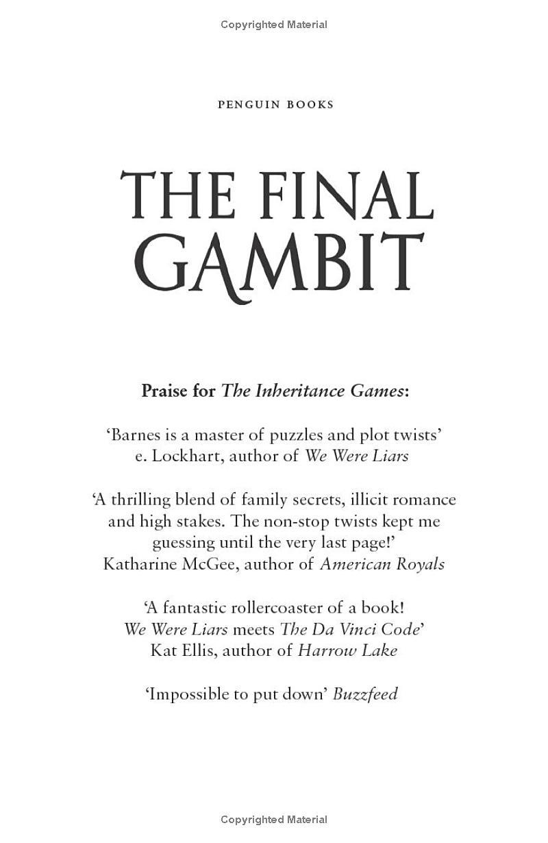 The Inheritance Games 3: The Final Gambit