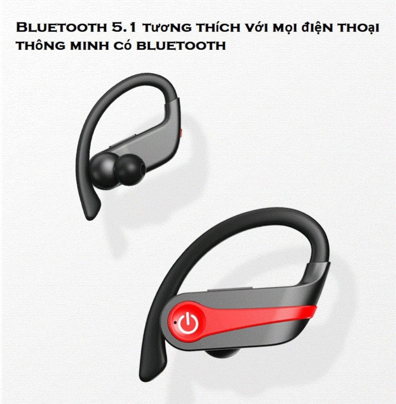 Tai Nghe Bluetooth 5.1 TWS Móc Tai Q20 Pro  Âm Thanh Nổi HiFi ,Chống Nước IPX7 , Chơi Game Không Độ Trễ , Dock sạc 950mAh