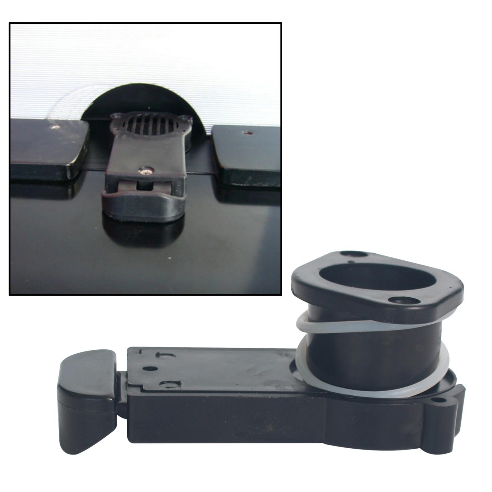 Scupper Valve Deck Drain for Kayak Marine Boat Canoe Drain Holes Black 24mm