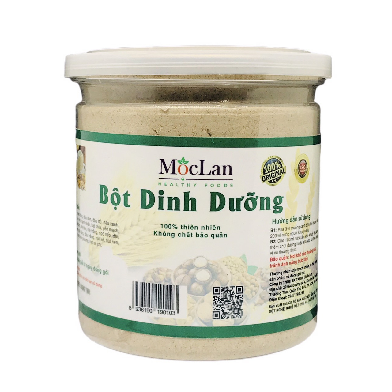 Bột dinh dưỡng Mộc Lan (hũ 250g)