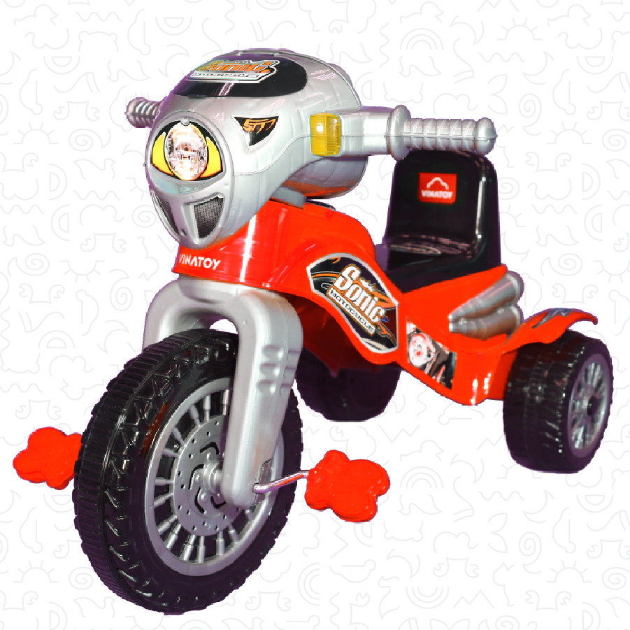 Xe 3 Bánh Nhựa Chợ Lớn Super Harley (Không Nhạc) - M1787A-X3B