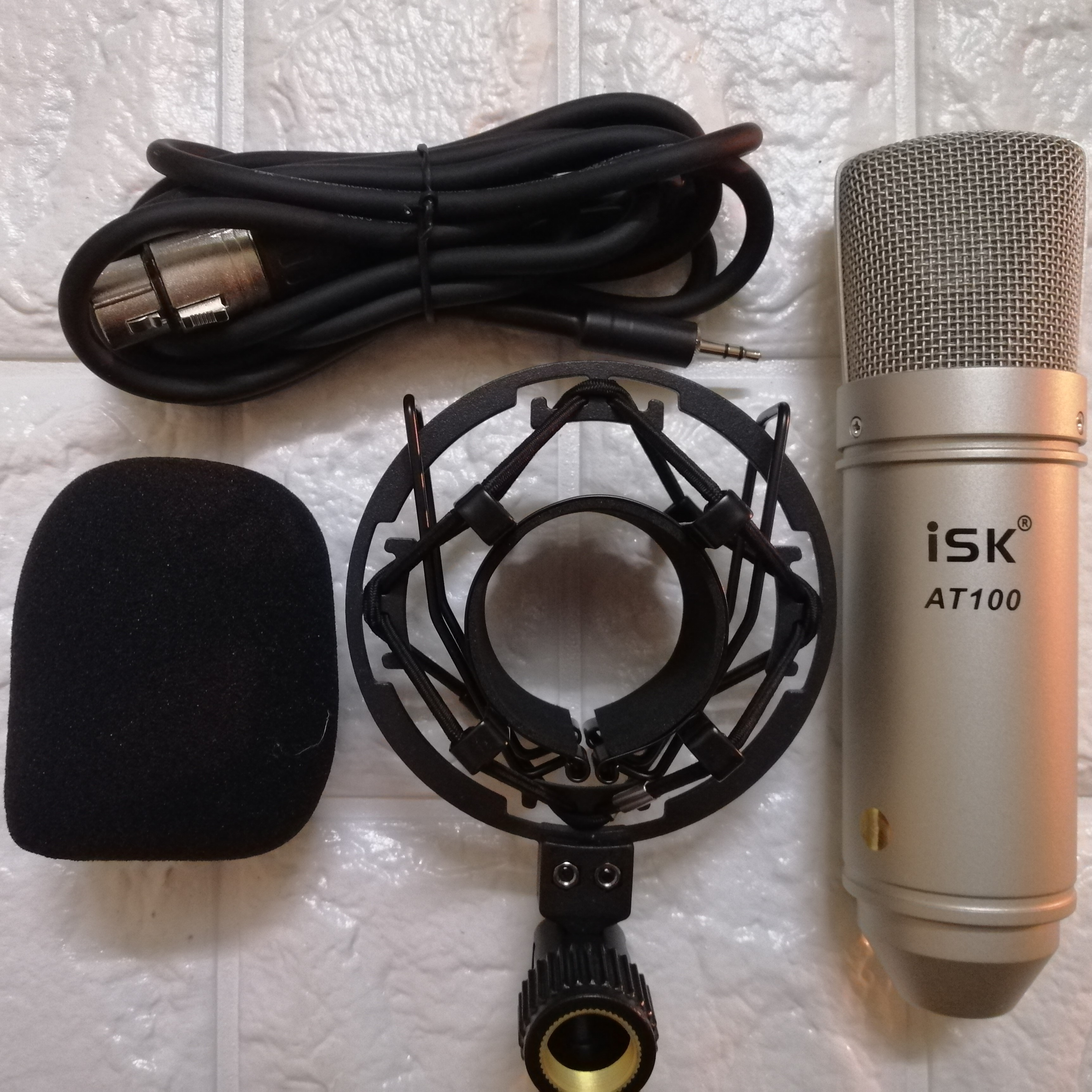 Trọn bộ Live stream Micro ISK AT100 và Sound card K10X 2018 đầy đủ phụ kiện Hàng Chính Hãng