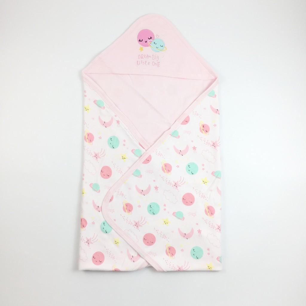 Chăn ủ cotton 2 lớp Little Duck cho bé trai + bé gái 76x76cm