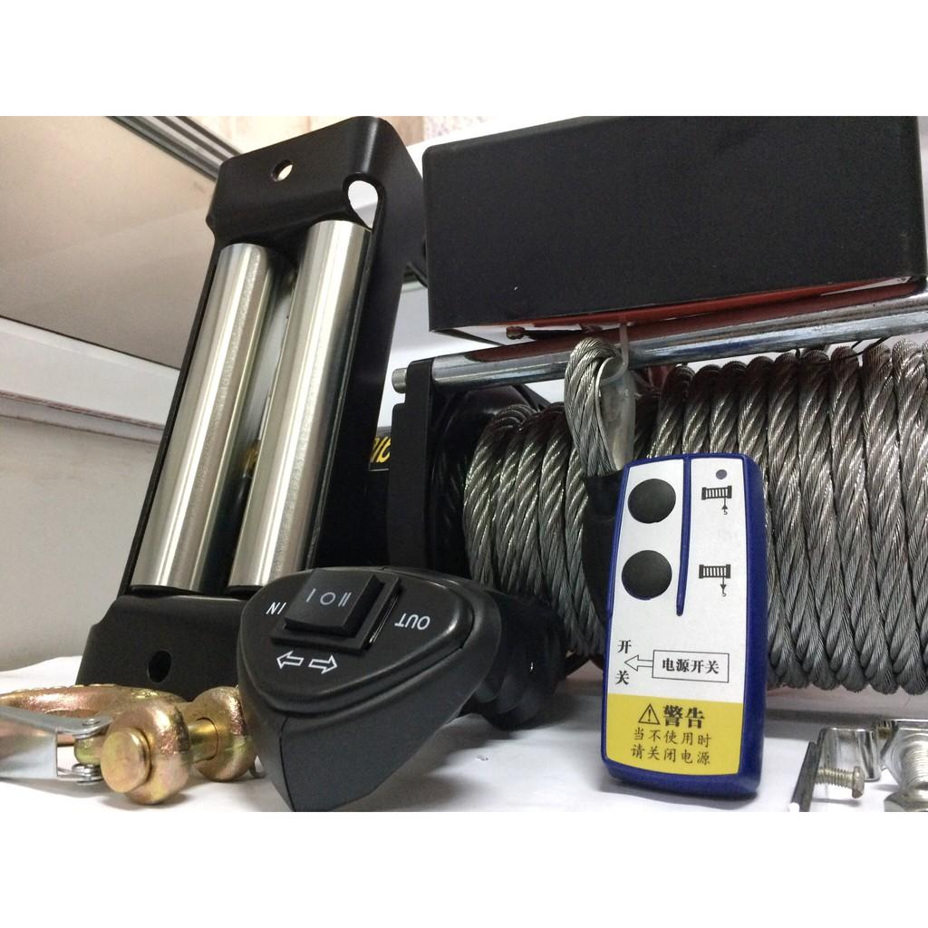 Tời Ắc Quy, Cứu Hộ Ô Tô 12000lbs Nguồn 12V-24V