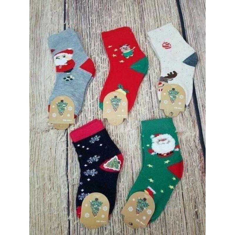 set 5 đôi tất noel trẻ em