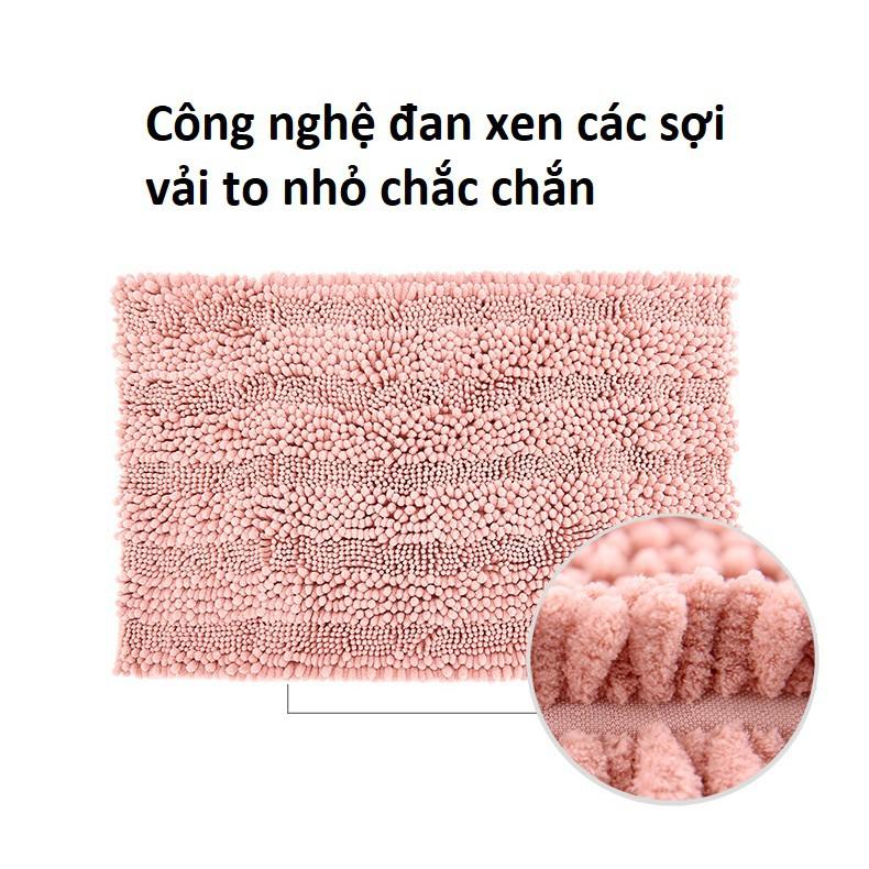 Thảm bông lau chân thấm nước cực nhanh, nhanh khô, thảm chân nhà tắm, thảm chống trượt