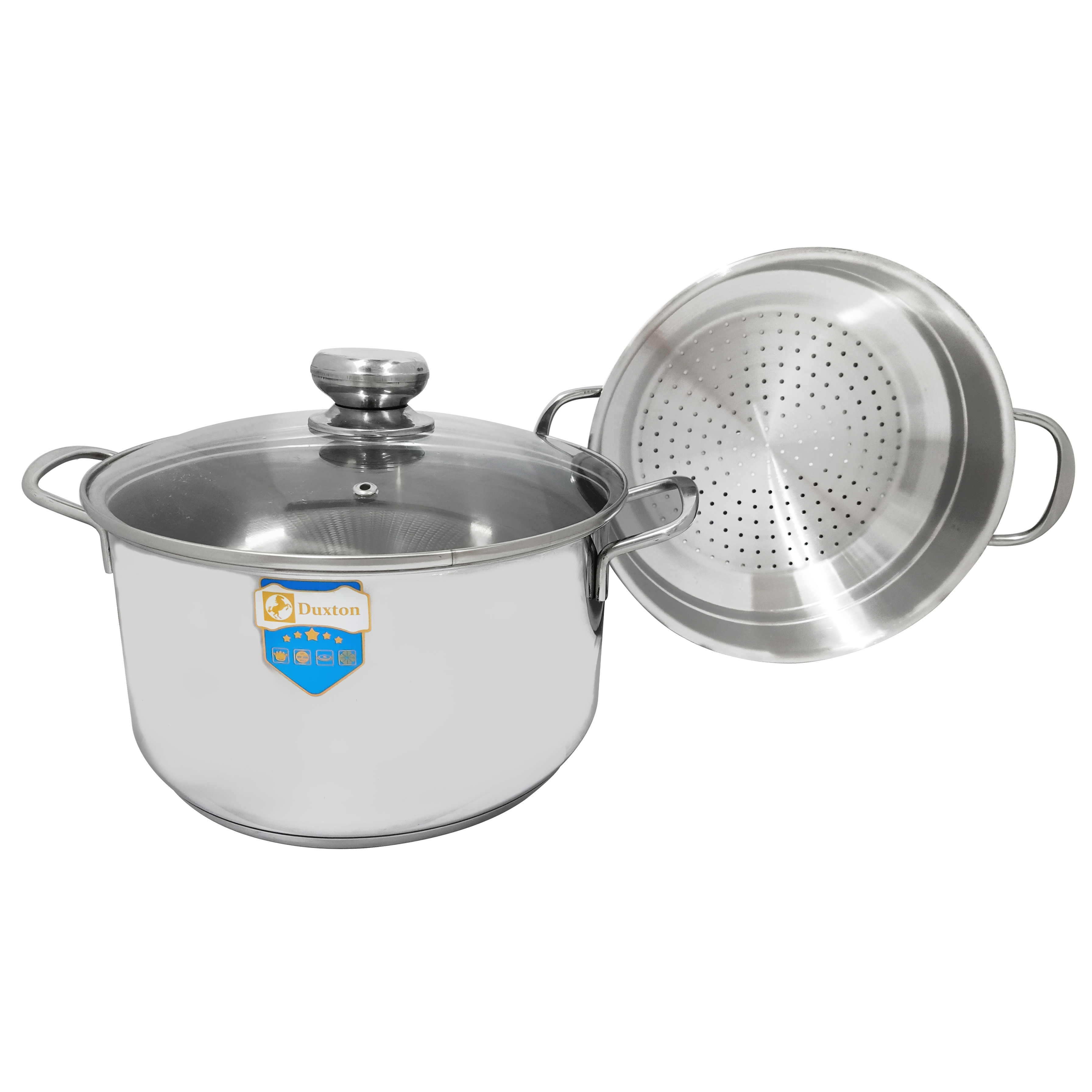 Bộ nồi xửng inox 3 đáy Duxton DG-NX24-3DK 24cm