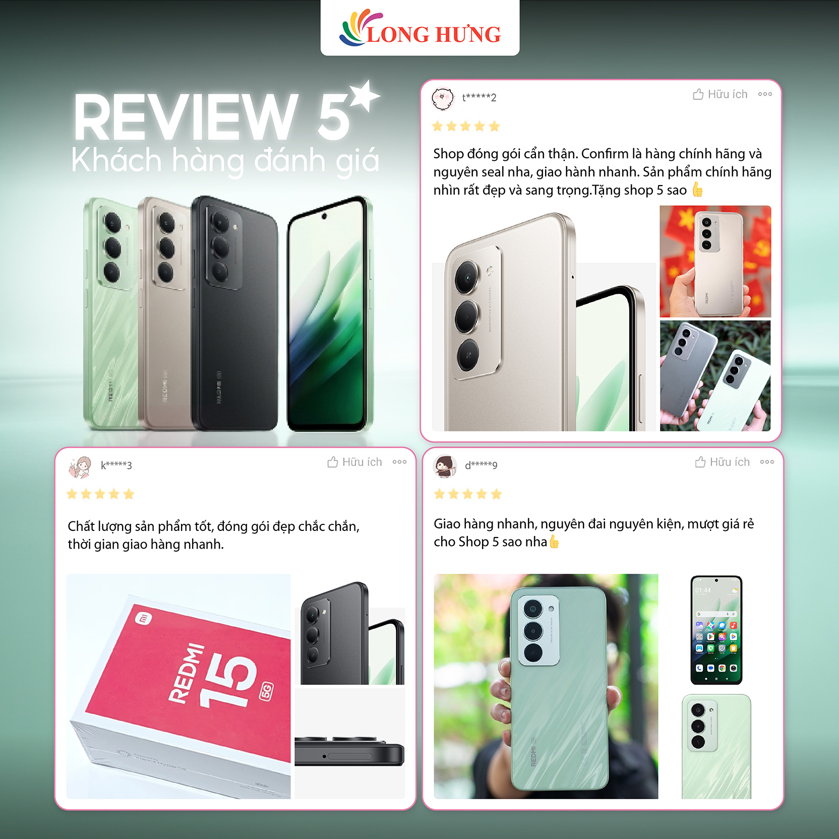 Điện thoại Xiaomi Redmi 15 5G (4GB/128GB) - Hàng chính hãng