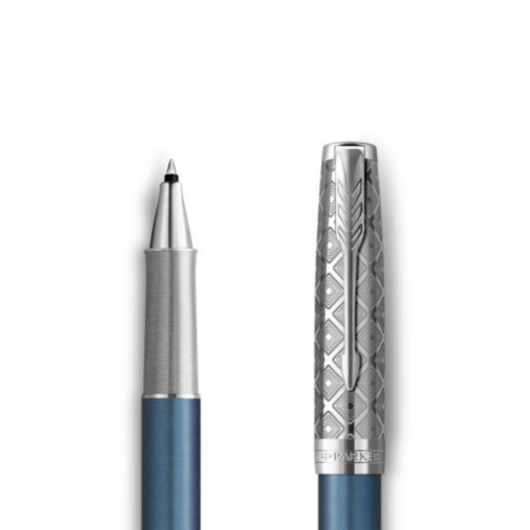 Bút Dạ Bi Sonnet Premium Metal &amp; Blue CT Rollerball Pen-2119745
