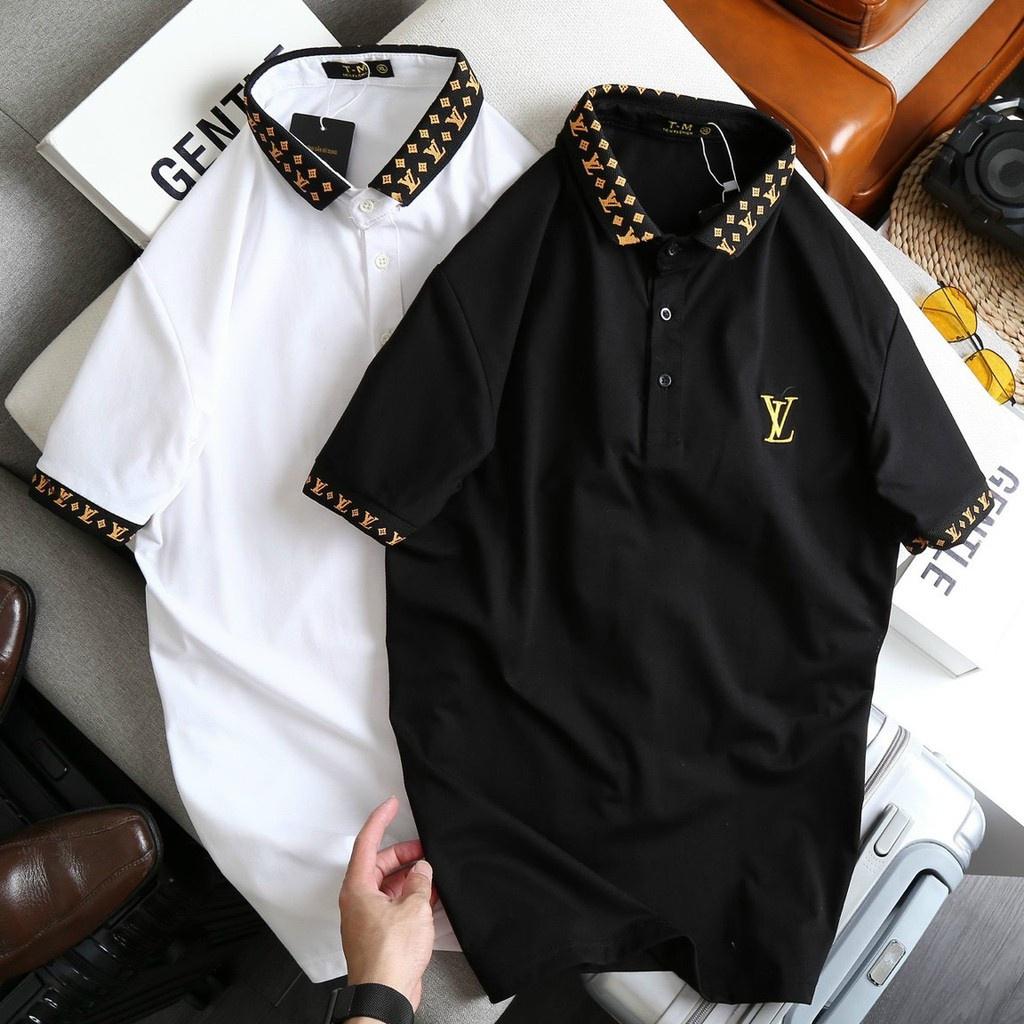 Áo thun polo nam có cổ tay ngắn vải thun cotton phong cách hàn quốc - skymen fashion