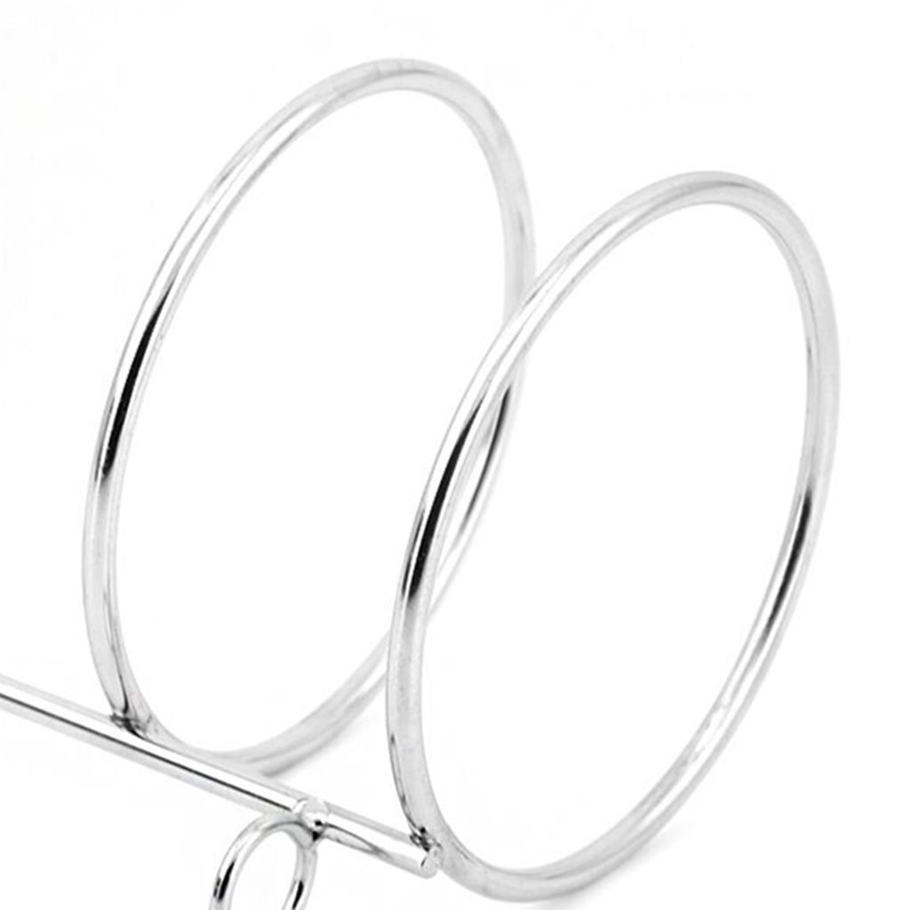 Weighted Base Removable Alloy Silver Men's Shaving Brush Straight Holder Stand Soap Bowl Double Edge