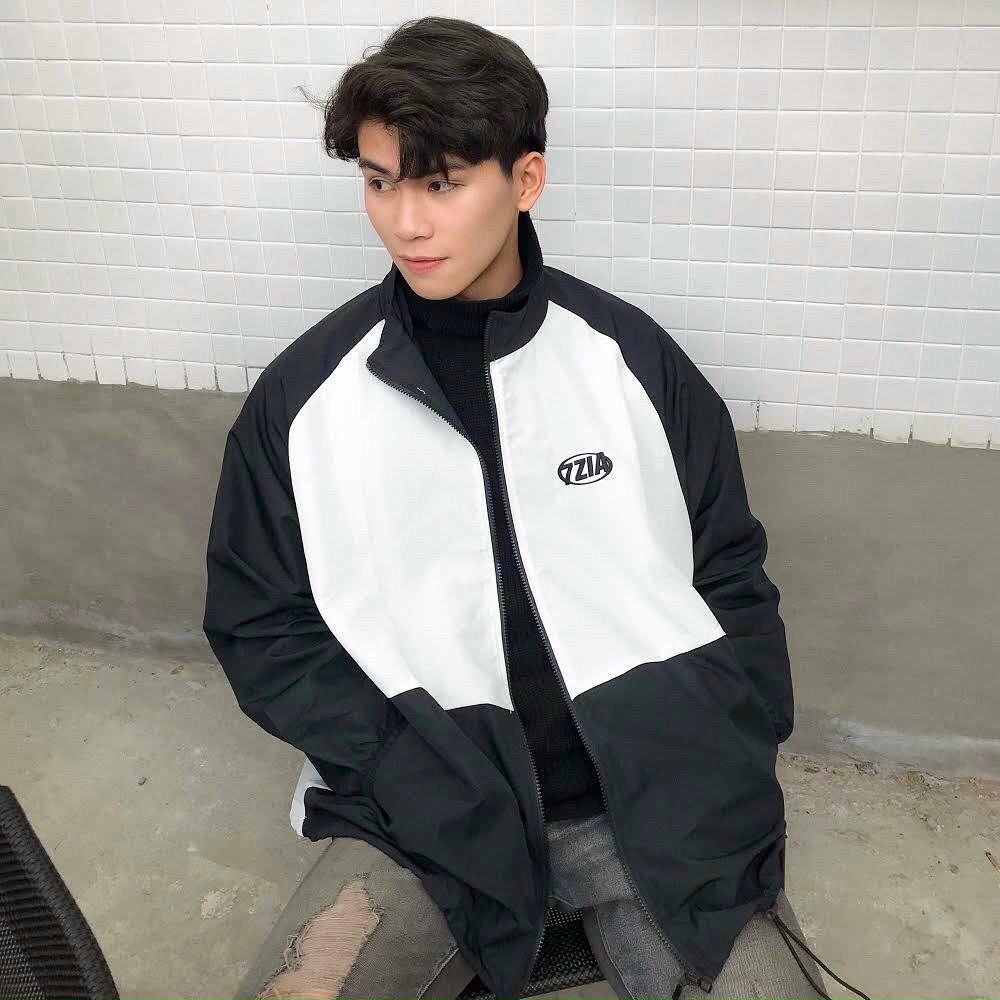 Áo Khoác Dù BOMBER 7ZIA Ulzzang Nam Nữ Unisex Form Rộng Vải 2 Lớp Ulzzang