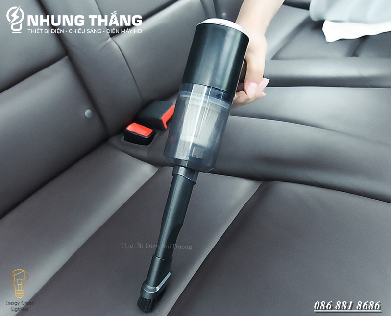 Máy Hút Bụi Không Dây Cầm Tay Trên Ôtô HB-660 - Lực Hút Mạnh - Dung Tích 0.5L - Công Suất 120w - Pin Sạc Tích Điện - Có Video