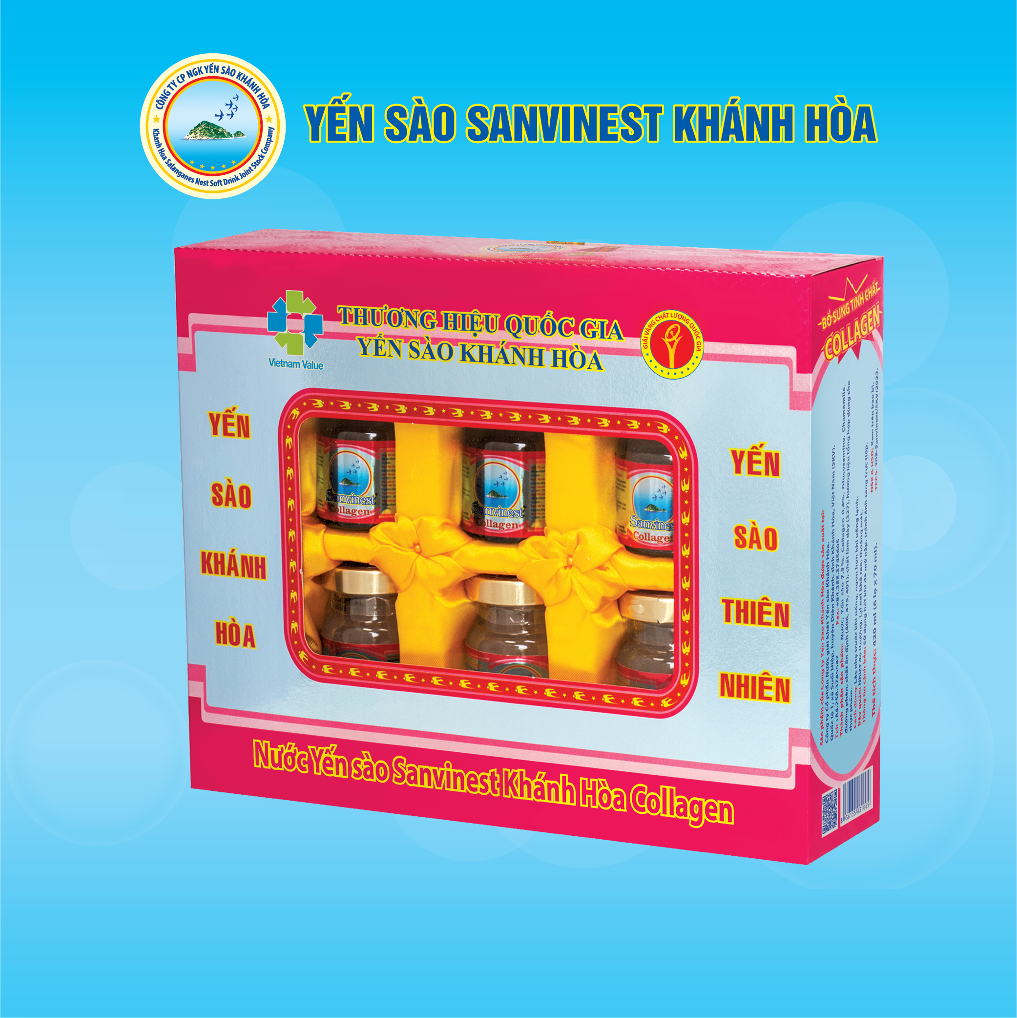 Nước Yến sào Sanvinest Khánh Hòa Collagen - 209