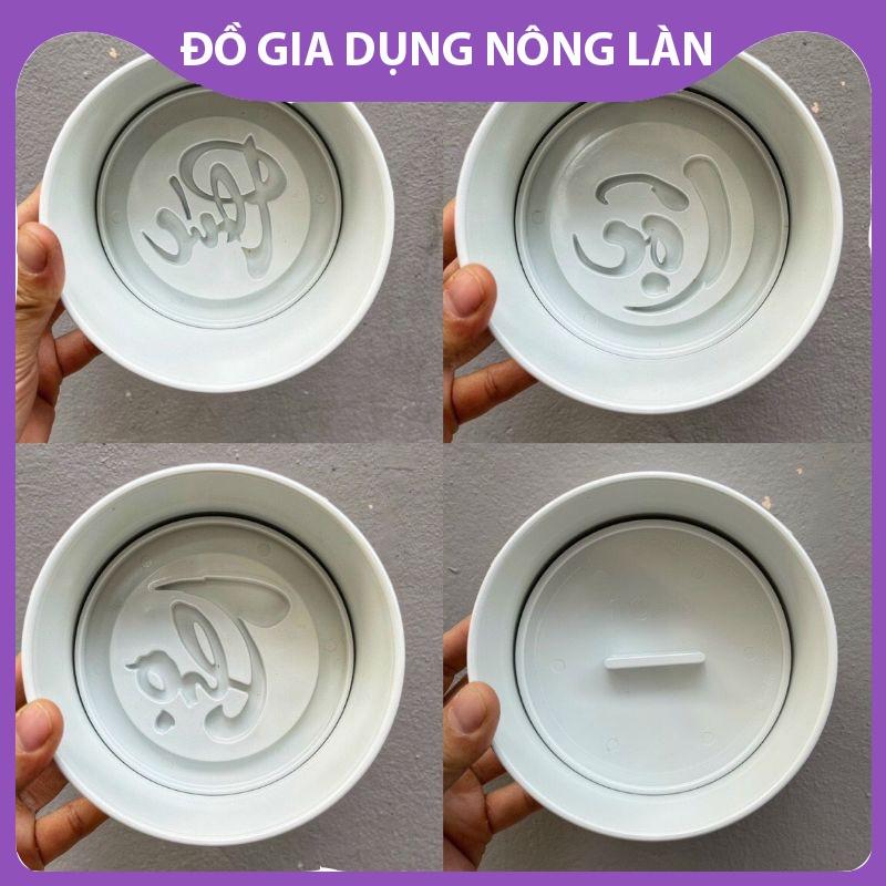 Khuôn xôi phúc lộc thọ 5 chi tiết 12x7cm NL Shop,chất liệu nhựa chịu nhiệt