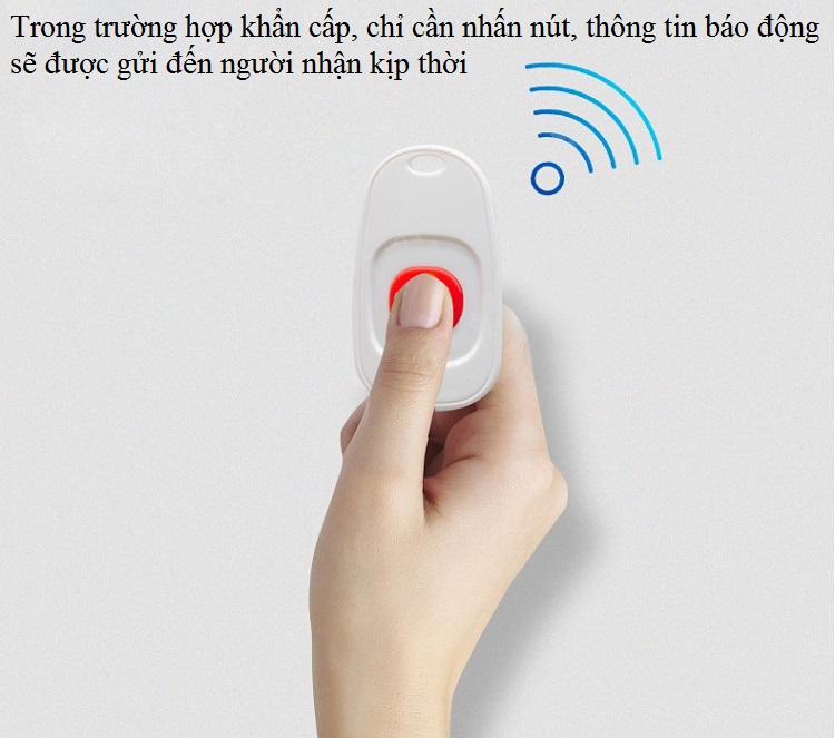 Báo động hỗ trợ cho người già, cao tuổi khi cần trợ giúp bảo vệ người thân, dễ dàng lắp đặt, sử dụng