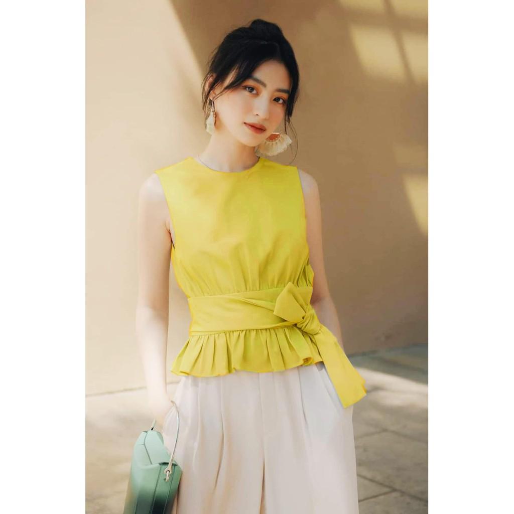 ÁO PEPLUM THẮT NƠ EO RUBY