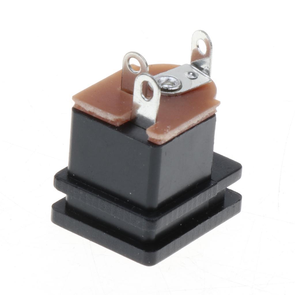 10pcs 5.5mmx2.5mm DC Power  Socket Female Panel Mount Adapter-Square