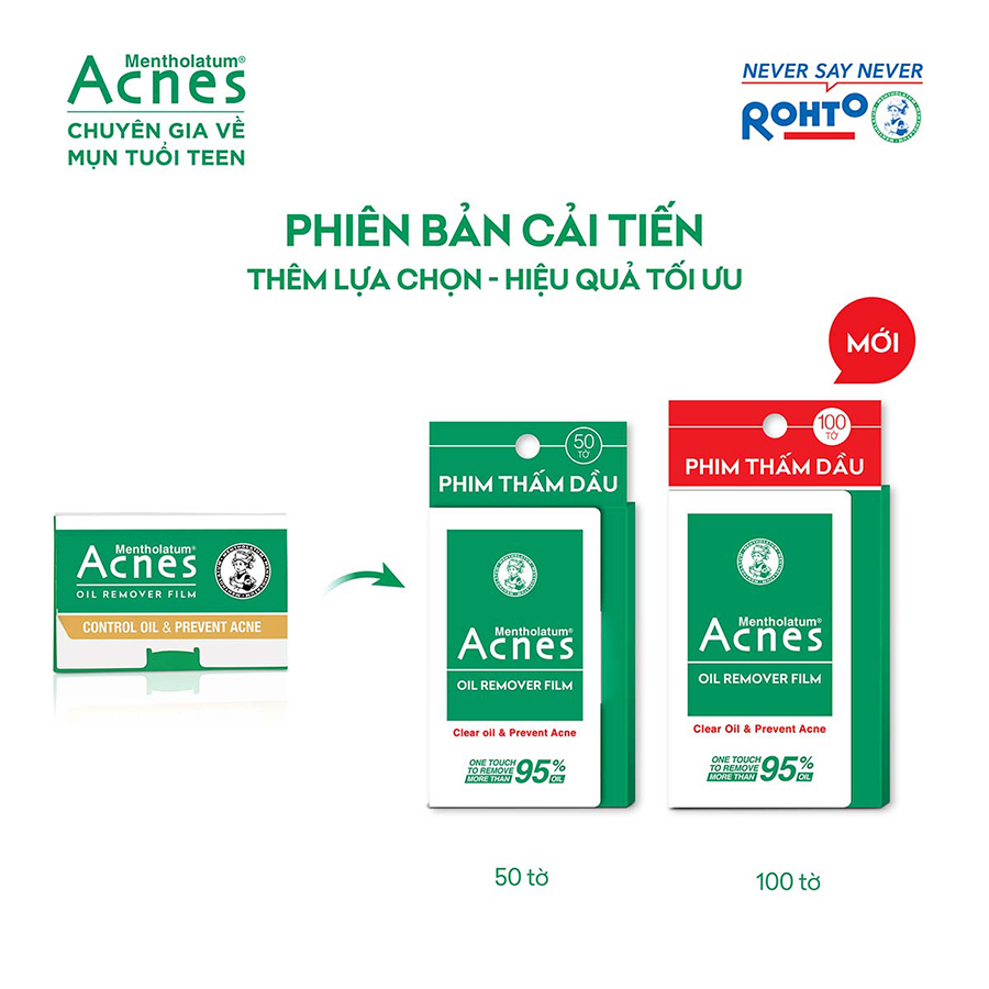 Phim Thấm Dầu Acnes Oil Remover Film 100 Tờ