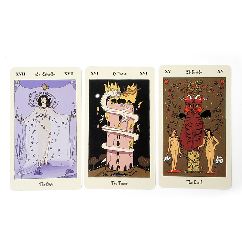 Bộ Bài Tarot de Carlotydes 78 Lá Bài Tặng Đá Thanh Tẩy