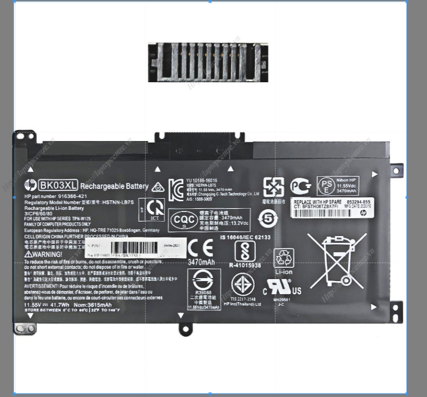 Pin Dành cho laptop HP Pavilion X360 14-BA BK03XL
