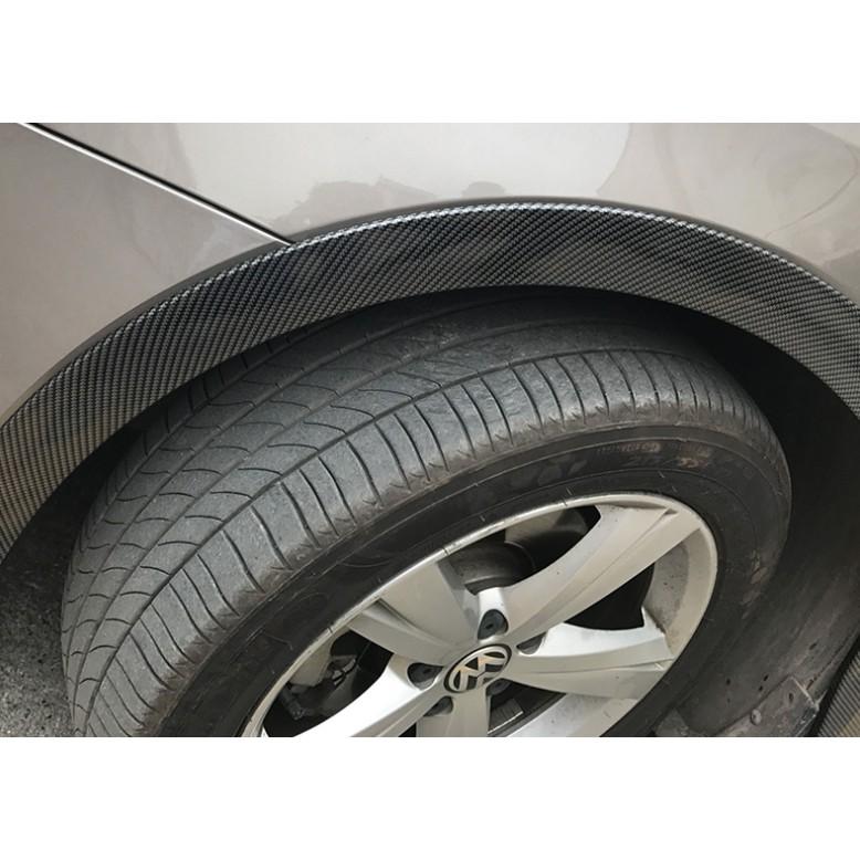 Cuộn Bảo Vệ Cua Lốp viền bánh xe Vân Cacbon Chống Trầy Xước Cao Cấp nhiều cỡ cho Sedan và SUV, Hatchback
