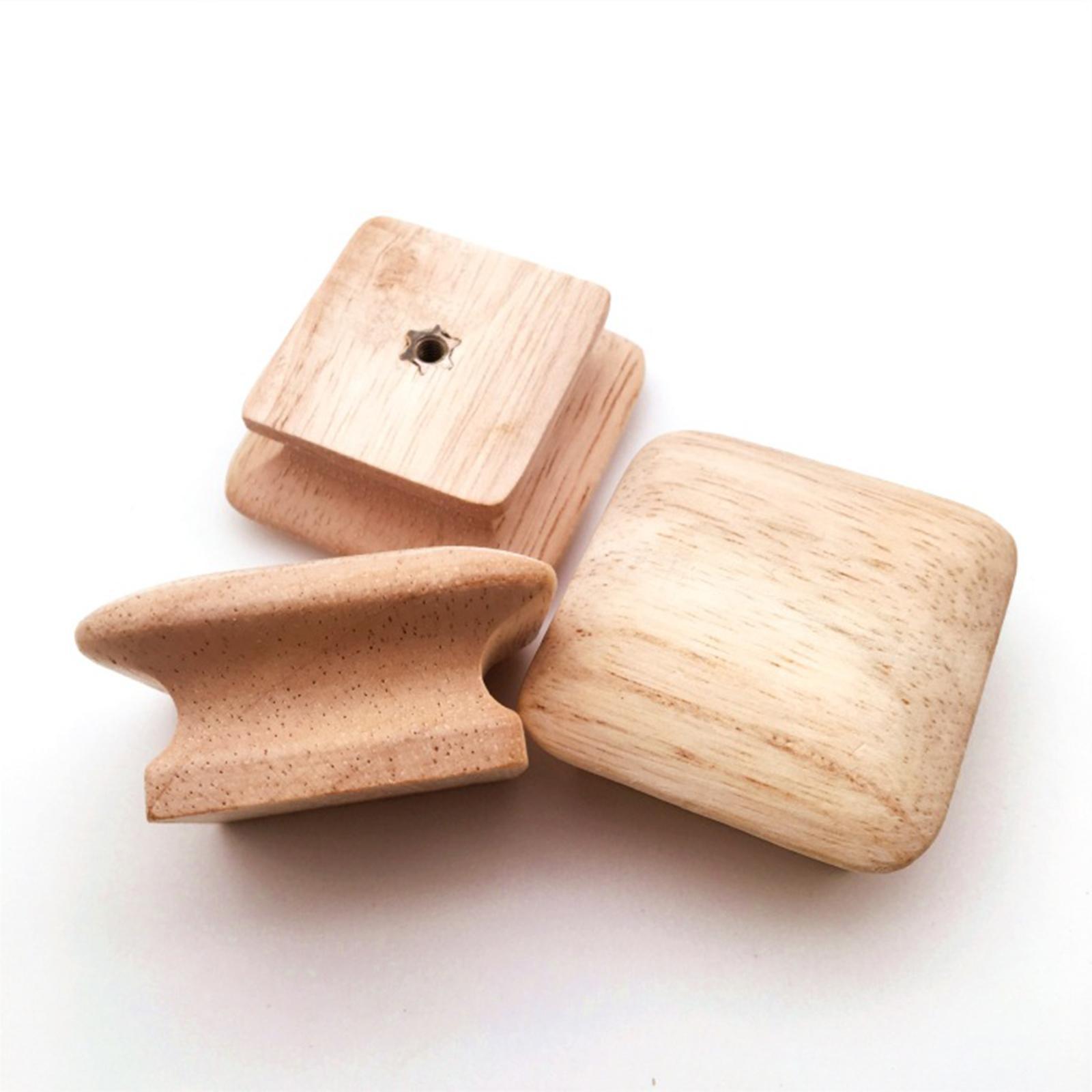 Wooden Drawer Knob Minimalist Handles Portable Easy Install Decorative Furniture Knobs for Door Wardrobe Cabinet Cupboard Home Decor