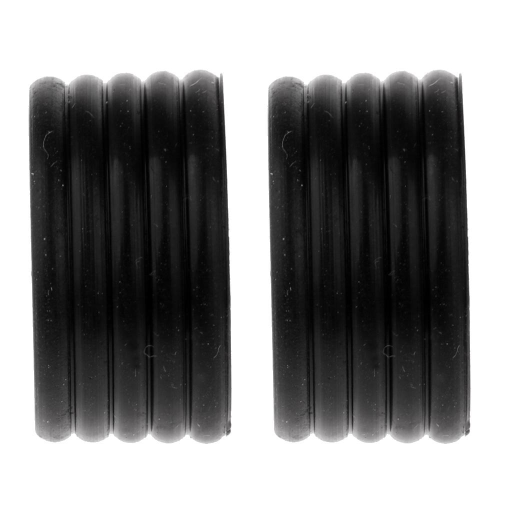 4 Pieces Racket Handle's Ring Tennis Racquet Band Overgrip Protector Black