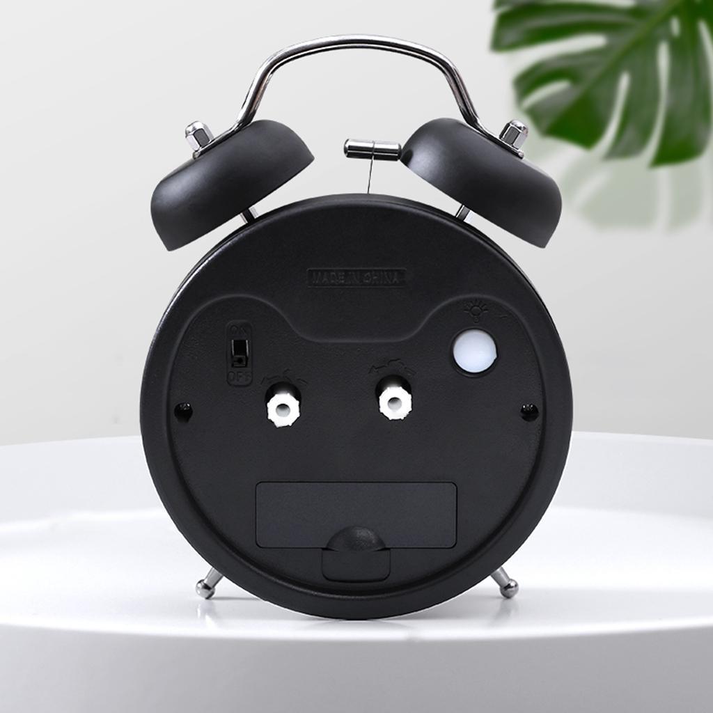 2pcs Alarm Clock Mini Mechanical Wind Up Clock Mute Accurate Display