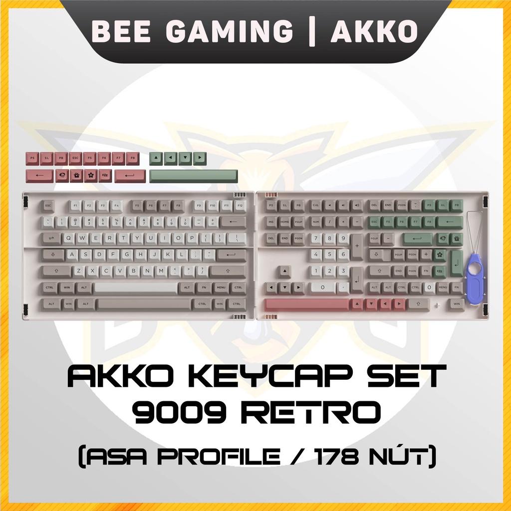 Bộ keycap chính hãng AKKO - 9009 (PBT DoubleShot / ASA Profile / 178 nút)