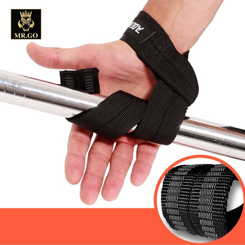 Dây kéo lưng tập gym dây Lifting Straps quấn cổ tay hỗ trợ tập deadlift lên xà Chính Hãng Aolikes MG1819