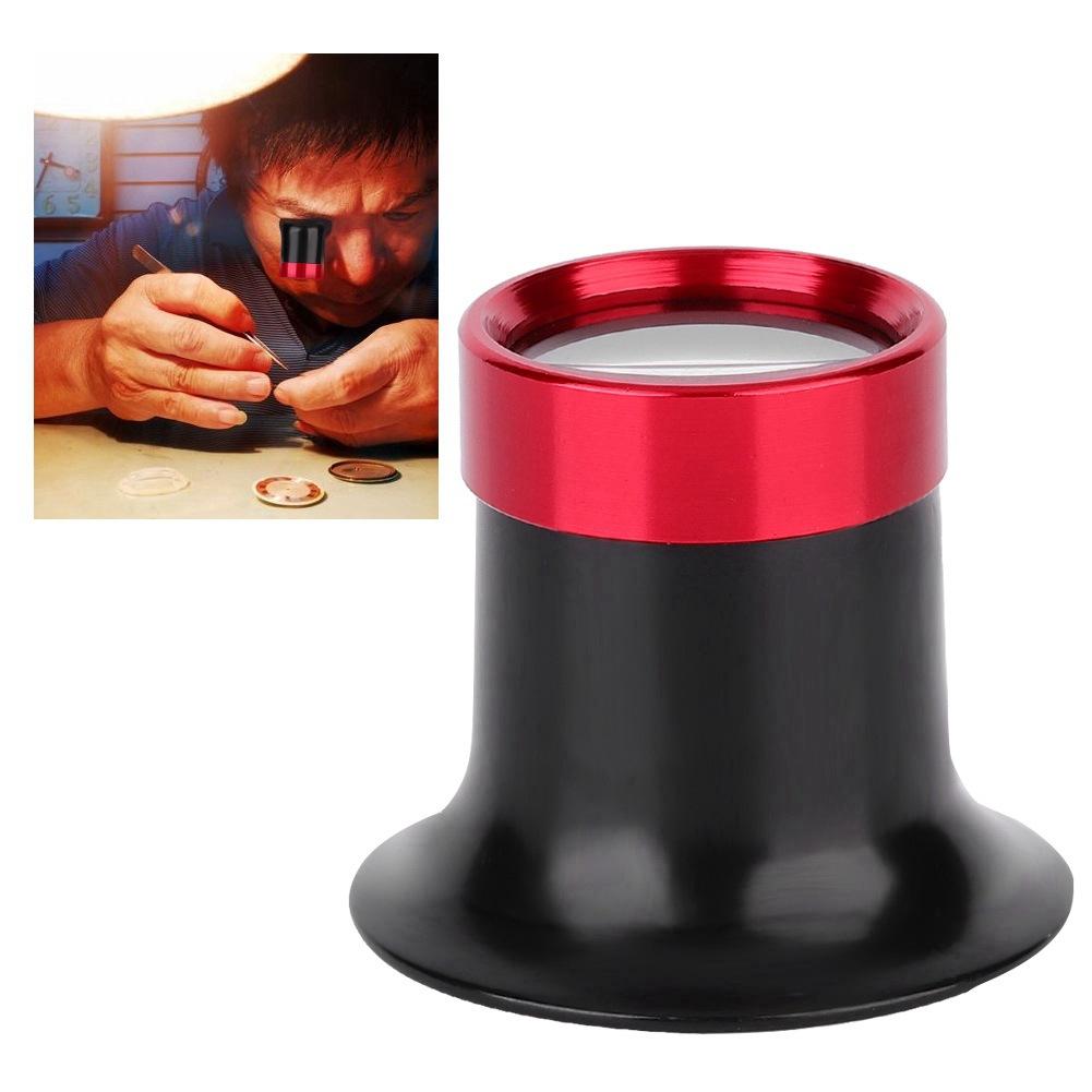 Xem Glass Watchmark, sửa chữa Watchaker, 10 lần, xử lý đồng hồ cho kính, ống kính cho thợ kim hoàn và áo canh